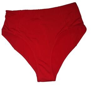 Athleta High waist Red Bikini swim Bottoms size XXS